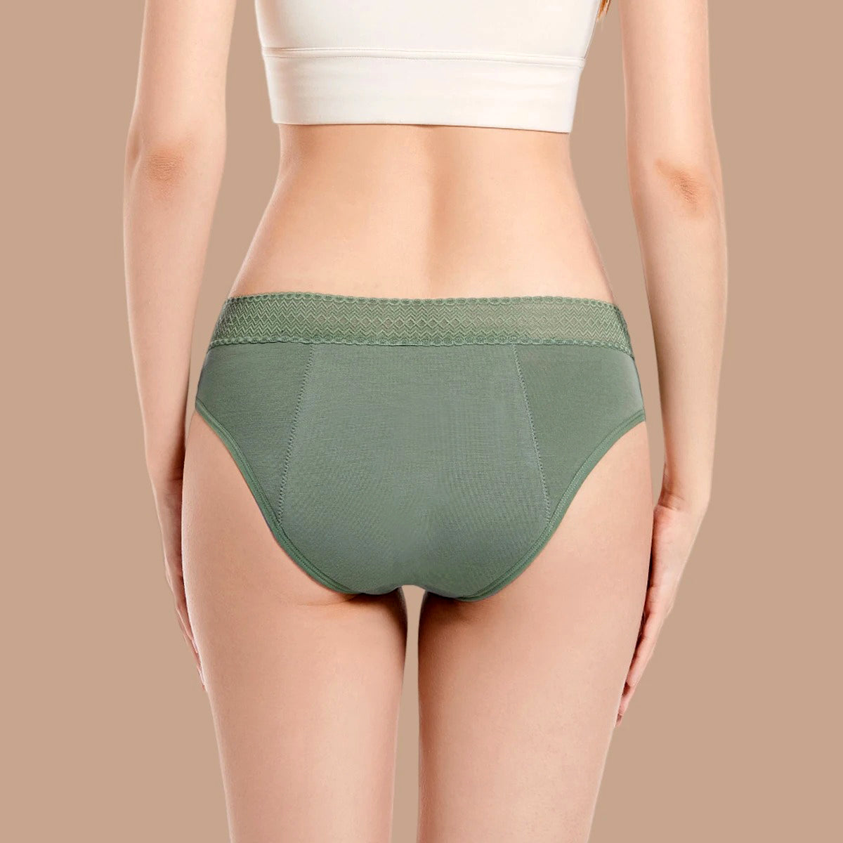 Absorbent Low Waist Period Panties/Hipsters for Heavy Flow