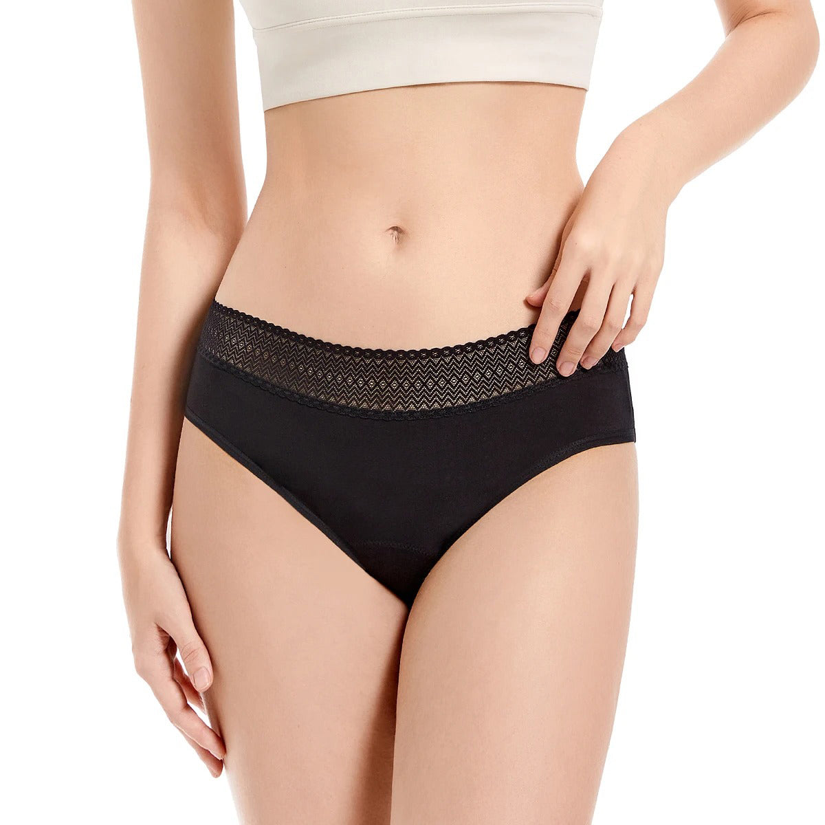 Absorbent Low Waist Period Panties/Hipsters for Heavy Flow