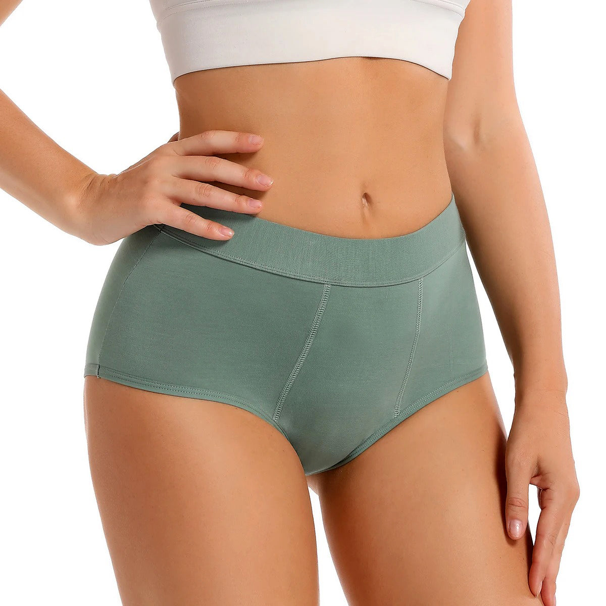 High-Waist Leak-Proof Period Panties/Briefs for Heavy Flow